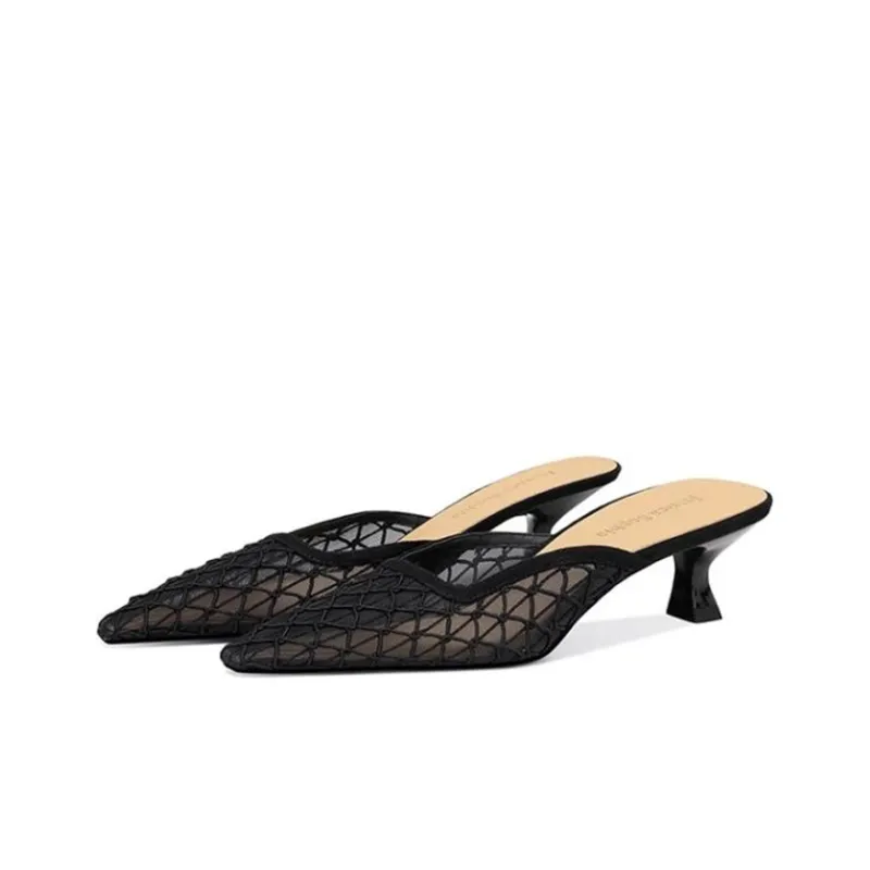 JESSICA SOPHIA Abrasion Resistant Slip Resistant Wrap toe Slippers Women's Black-2