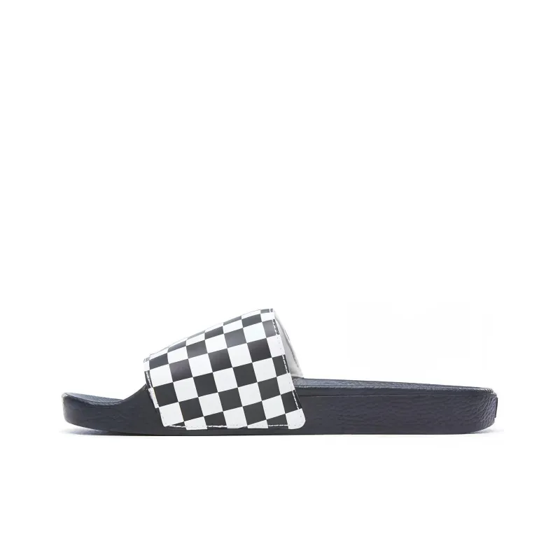 Slide On Vans 'Checkerboard White Black'-0