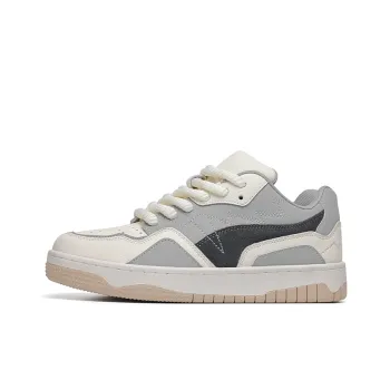 Angelmi Wear Resistant Low Top Skateboard Shoes Unisex Gray