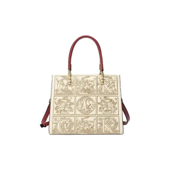 PAYOT PU Handbag Crossbody Bag Shoulder Bag Crossbody Bag Kelly Bag Regular Women's Apricot/Burgundy