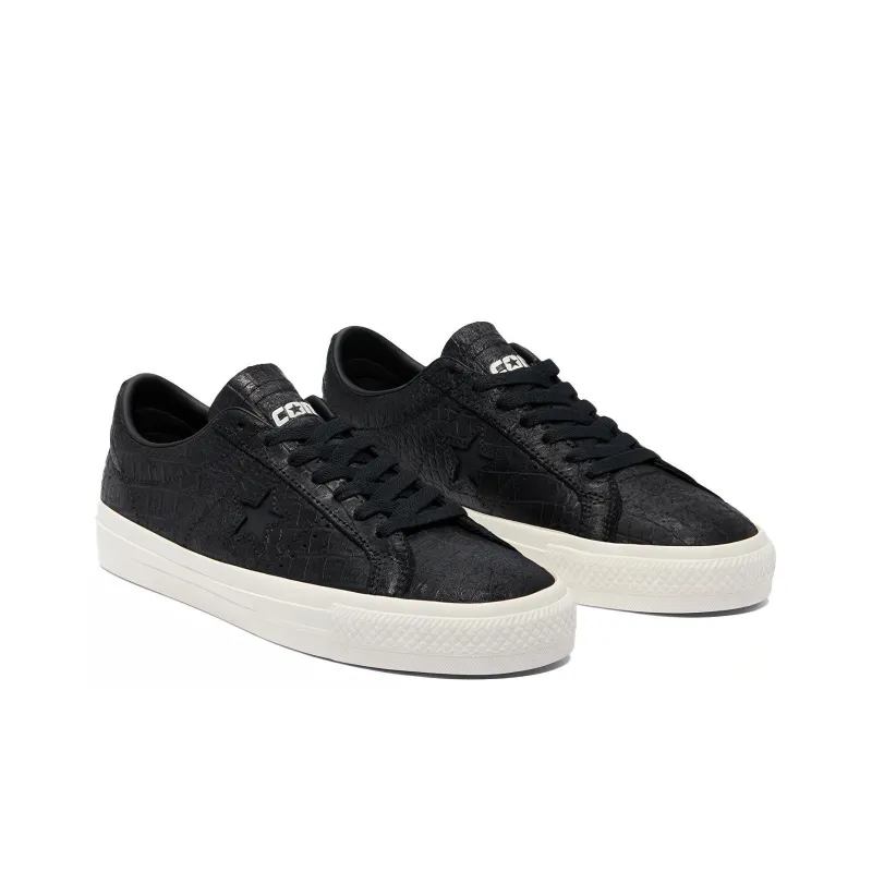 Converse One Star Pro Low 'Croc Emboss Black'-2
