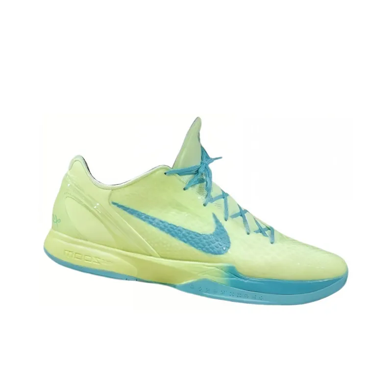 Nike Zoom Kobe 6 Protro PE Slip Resistant Low Top Basketball Shoes Men's Green Blue-1