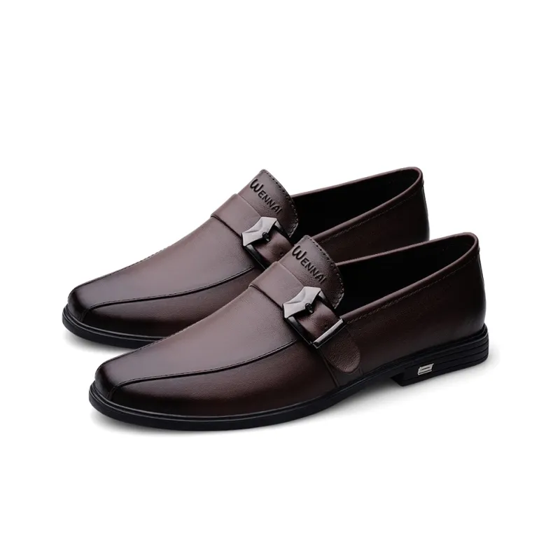 Wen Nai Casual Shoes Men's Brown-3