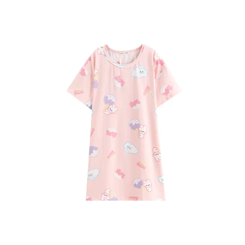 FENTENG Nightgown Women's First Love Pink-0