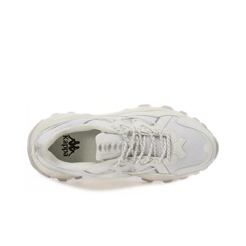 Kappa Cushioning Abrasion Resistant Height Increasing Support Low Top Chunky Sneakers Unisex White-2