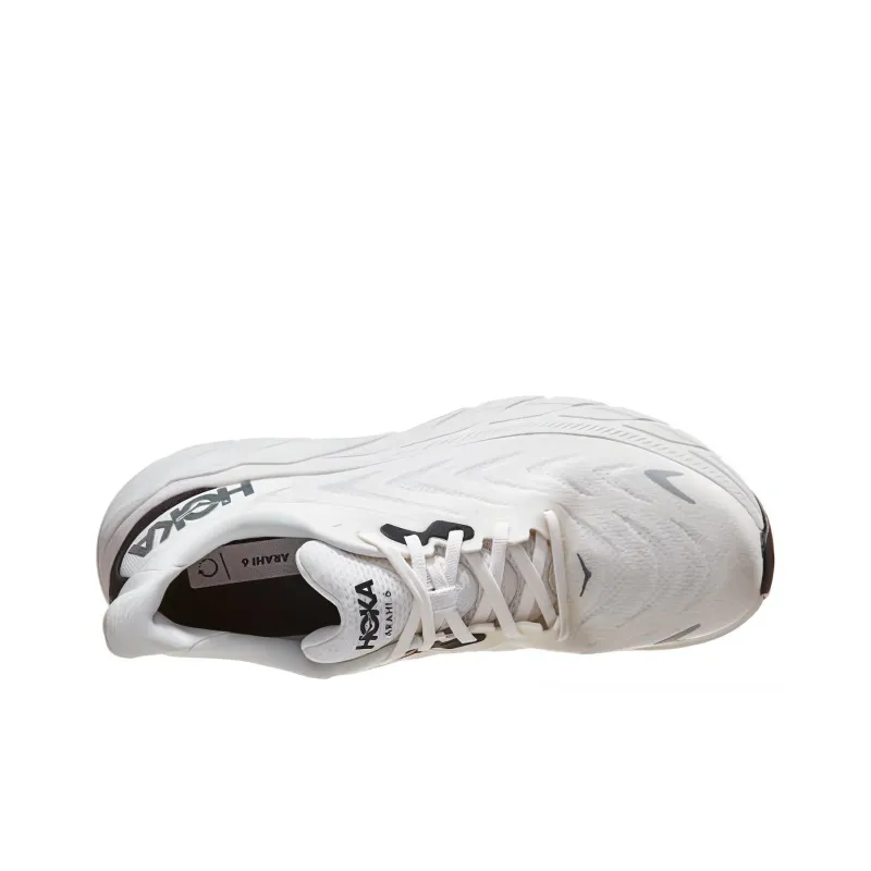 HOKA ONE ONE Arahi 6 Blanc De Blanc Steel-2
