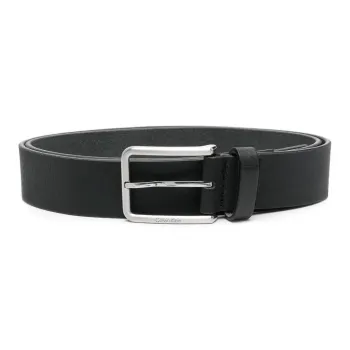 Calvin Klein Engraved logo Leather Belt