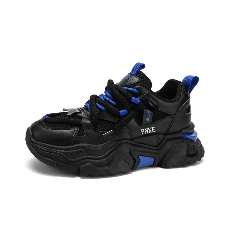 PNKE Anti-Slip Wear-Resistant Breathable Height Increasing Low-Top Chunky Sneakers Men's-8