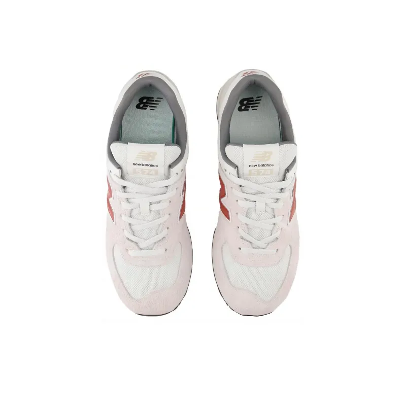 New Balance 574 White Red Grey-2