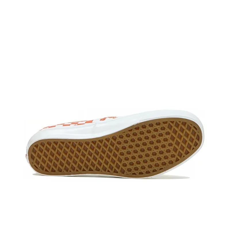 Vans Vault Og Authentic Lx Checkerboard Mecca Orange-4