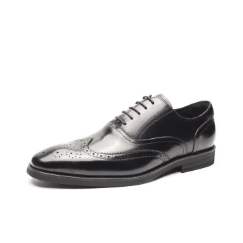 Help Dress Shoes Men Low Top Black, Brown