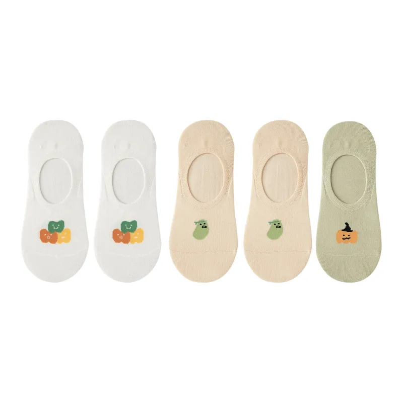 XXLLG Spring Fall No Show Socks Women's 5 Pack-2