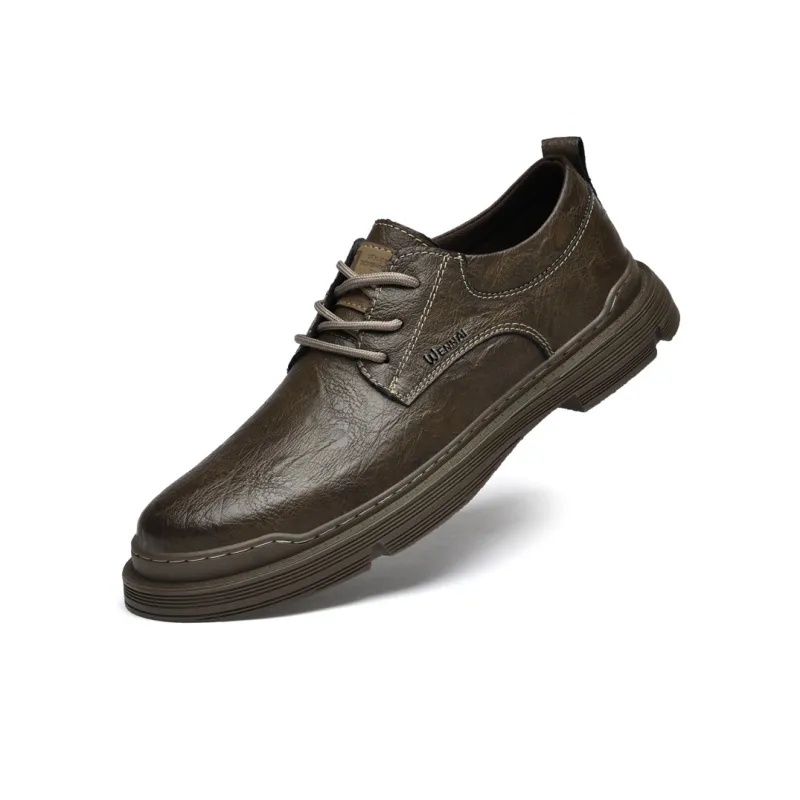 Wen Nai Casual Shoes Men's Brown-2