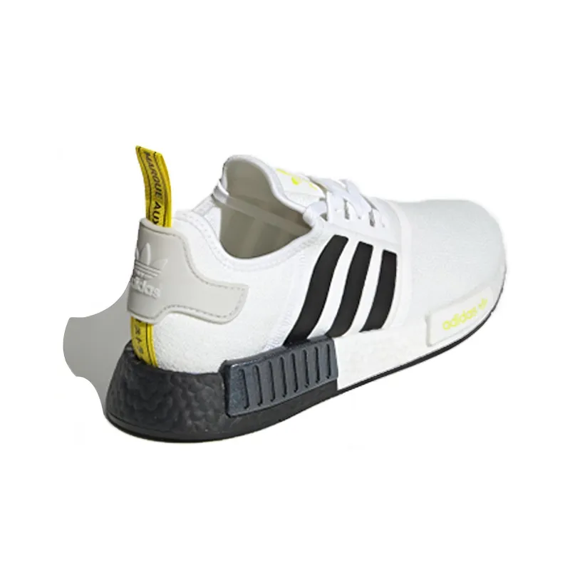 Adidas NMD_R1 Stlt Primeknit 'White Black Bright Yellow'-2