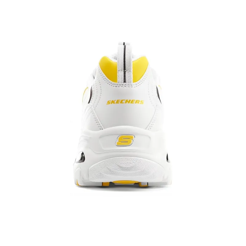 Skechers D'Lites 1.0 'White Yellow' Women's-3