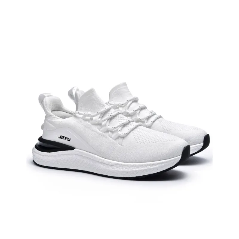 JIEPU Cushioned Wear Resistant Breathable Balanced Lightweight Low Top Running Shoes Unisex-2