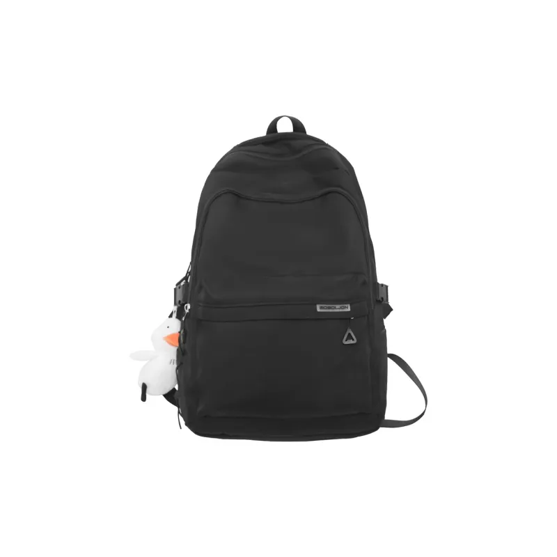Dusen Kangaroo Nylon Fabric Backpack Large Size Unisex White/Black/Red/Blue-4