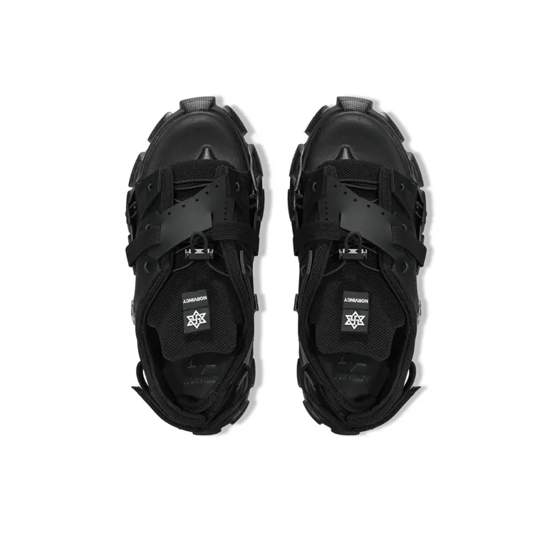 NORVINCY Luxury Streetwear Black Warrior Beach Sandals Unisex-3