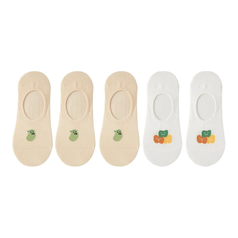XXLLG Spring Fall No Show Socks Women's 5 Pack-8
