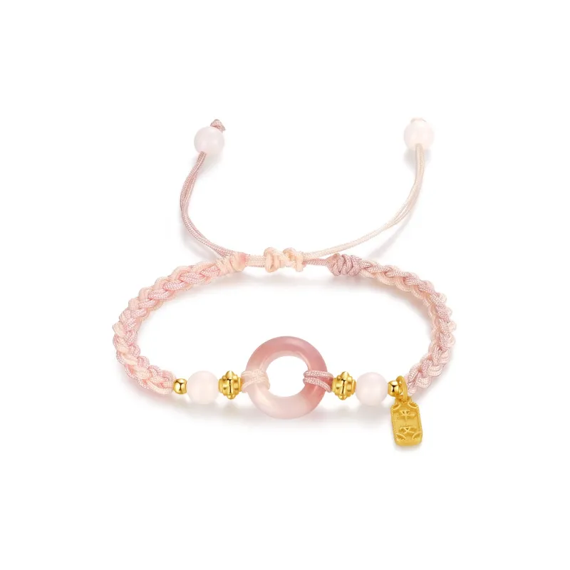 MIDNIGHT MOMENT Chalcedony Jade Bracelets Unisex-1