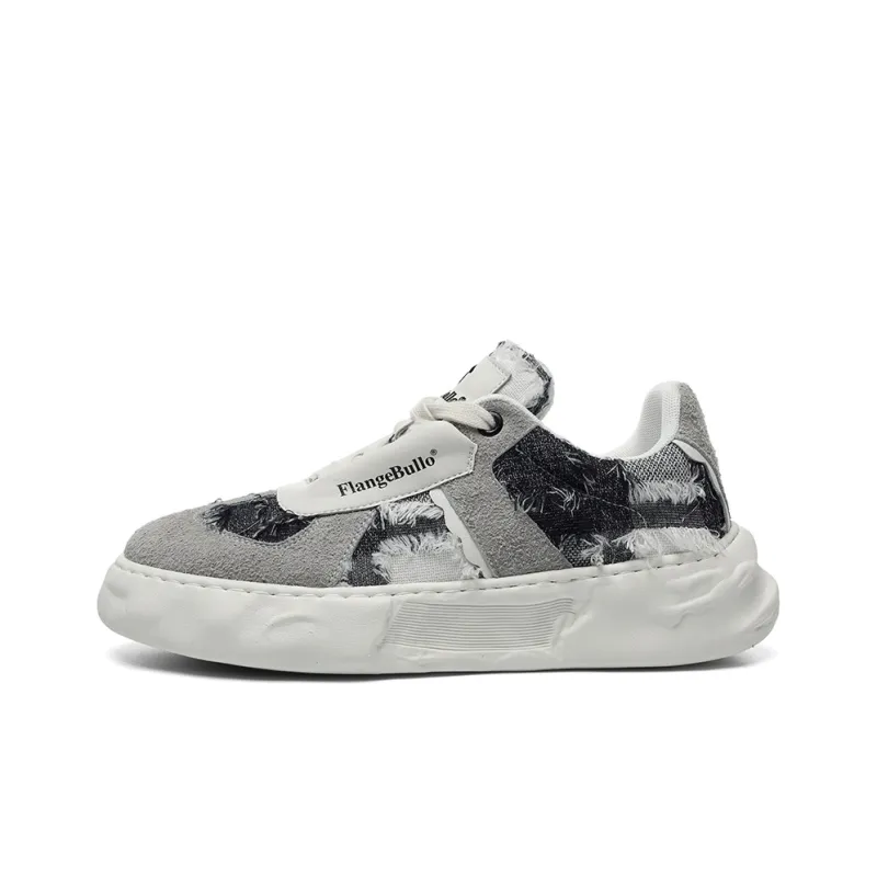 Flange Bullo Skateboard Shoes Unisex Low Top Iron Gray Snowflake/White Light Gray Snowflake-9