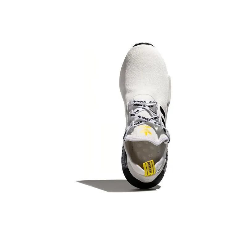 Adidas NMD_R1 Stlt Primeknit 'White Black Bright Yellow'-3