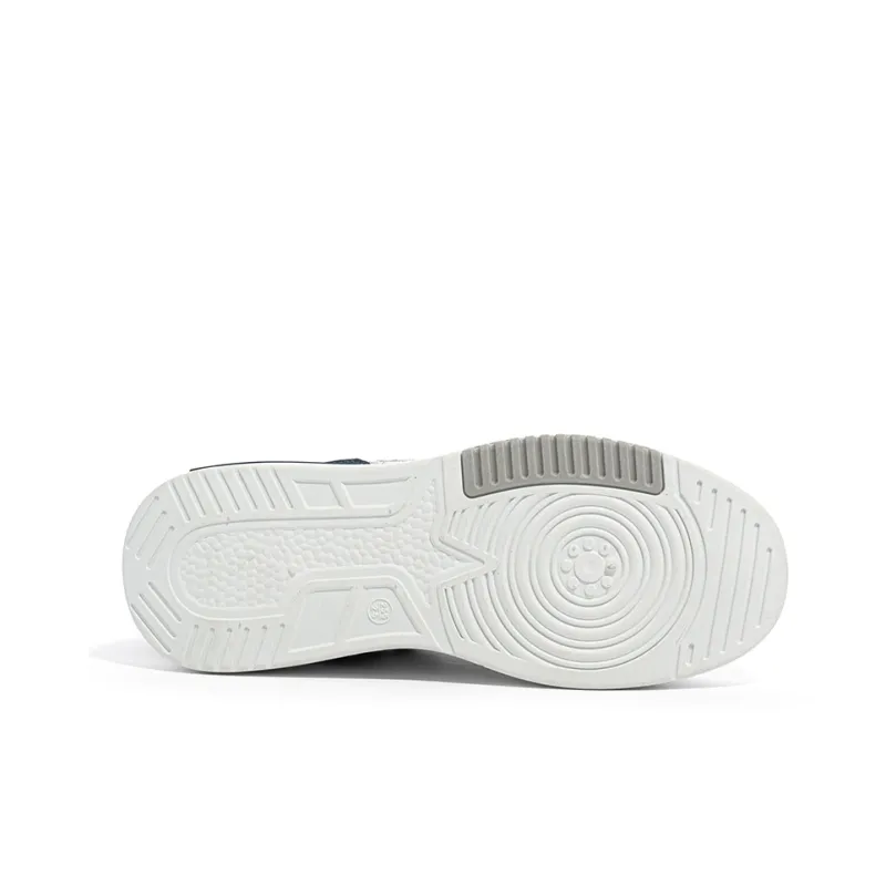 MIIOW Trend Party Series Skateboard Shoes Unisex Low Top Black White/Blue White/Burgundy-32