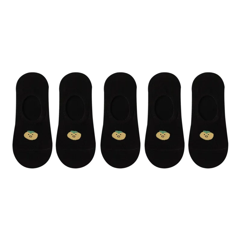 XXLLG Spring Fall No Show Socks Women's 5 Pack-10