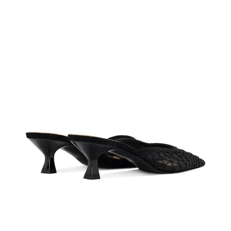 JESSICA SOPHIA Abrasion Resistant Slip Resistant Wrap toe Slippers Women's Black-3