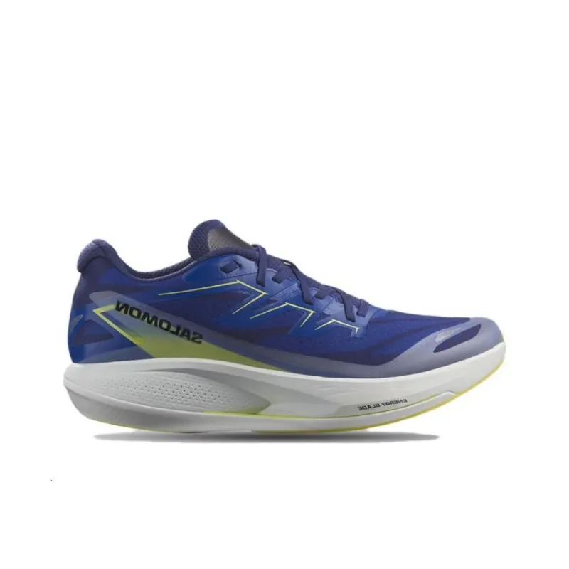SALOMON Phantasm 2 Cushioning Breathable Low Top Training Running Shoes Men's Blue Yellow-1