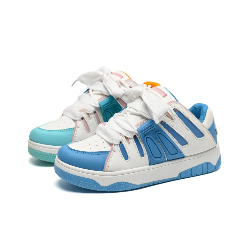 Circle Small Cushioning Coverage Height Increasing Lightweight Breathable Low Top Skateboard Shoes Women's-12