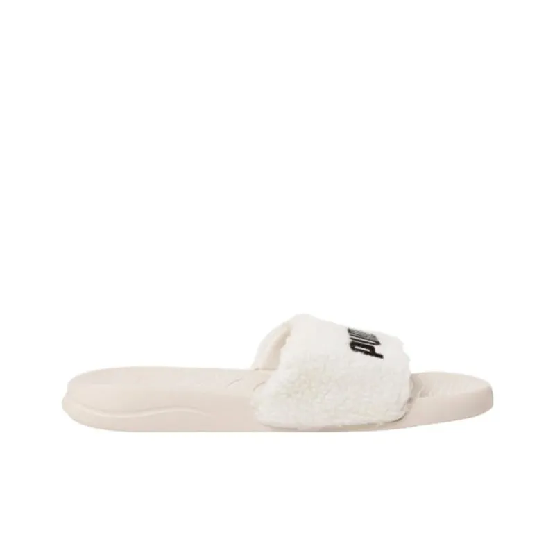 PUMA Popcat 20 White Velvet Slippers-1