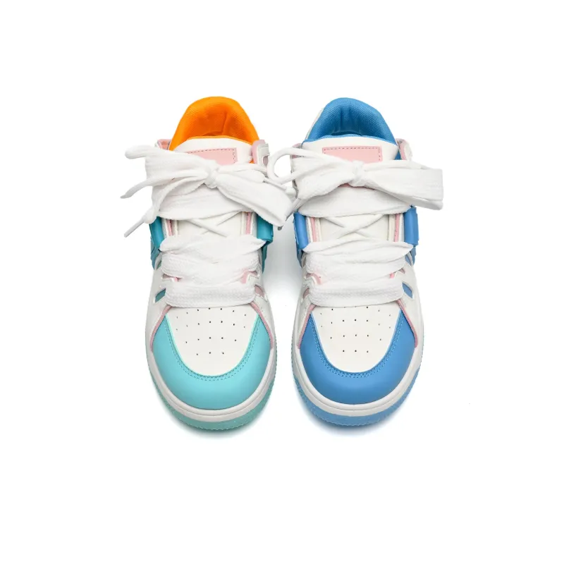 Circle Small Cushioning Coverage Height Increasing Lightweight Breathable Low Top Skateboard Shoes Women's-14