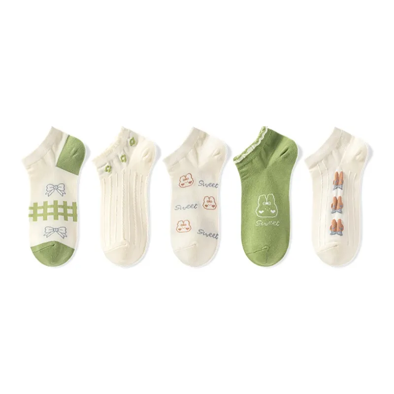 NAIER No Show Socks Women's 5 Pack-2