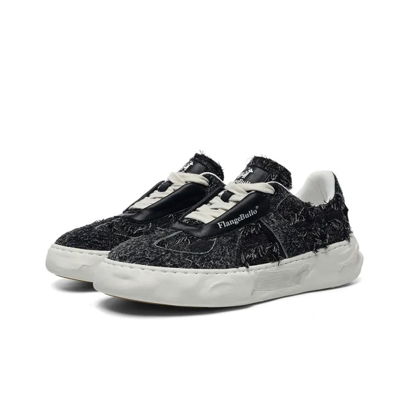 Flange Bullo Skateboard Shoes Unisex Low Top Iron Gray Snowflake/White Light Gray Snowflake-2