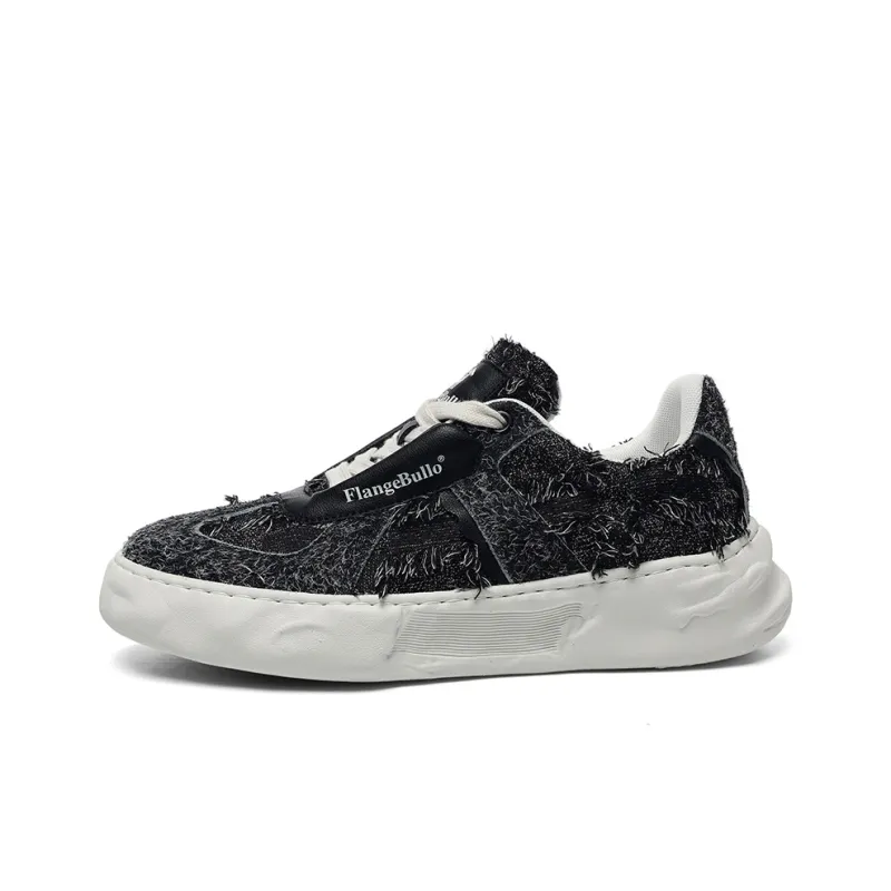 Flange Bullo Skateboard Shoes Unisex Low Top Iron Gray Snowflake/White Light Gray Snowflake-0