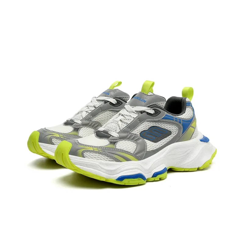 BANGNEY Anti Slip And Wear Resistant Breathable Low Top Chunky Sneakers Men's-2