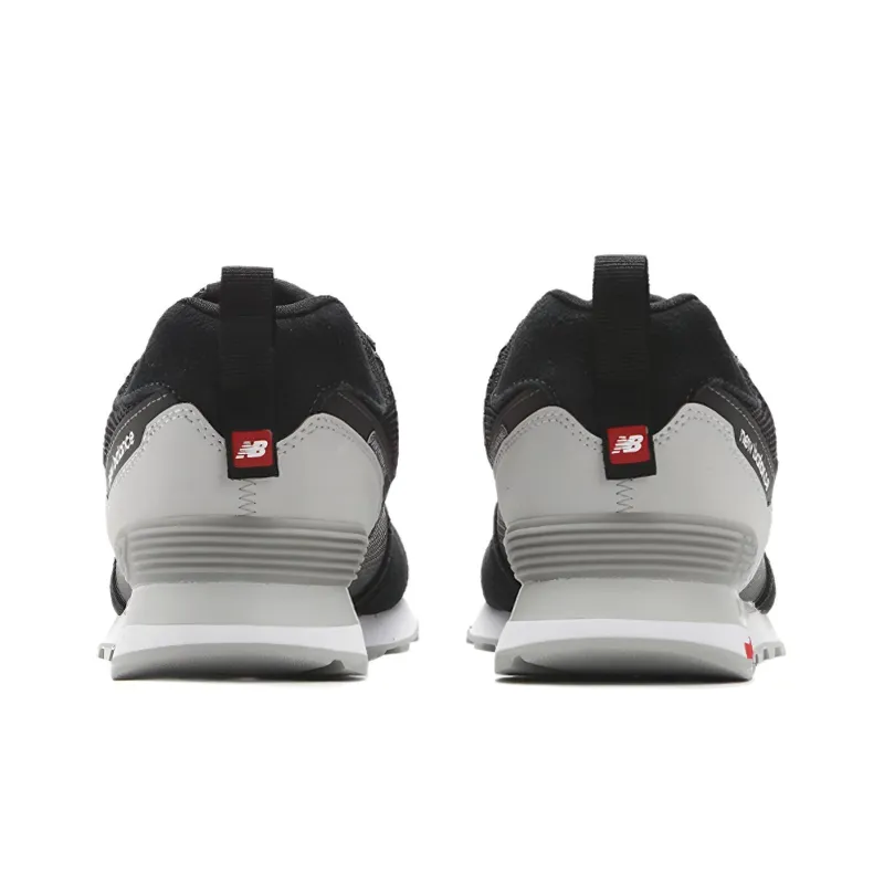New Balance 574 Shoes Black/Grey/Red-4