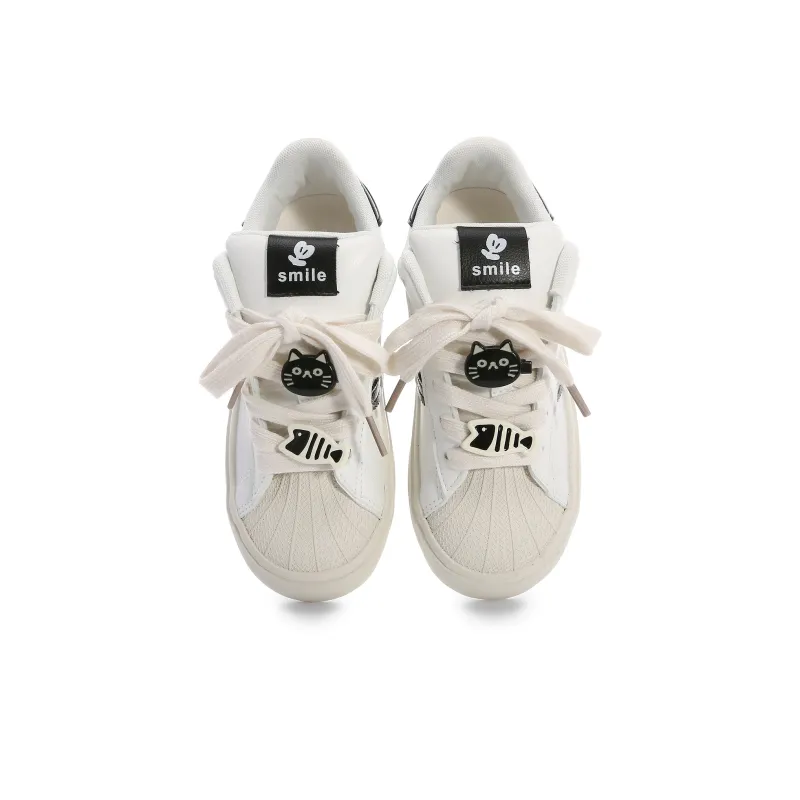 Cob Slip Resistant, Waterproof, Lightweight Low Top Skateboard Shoes Women's White-3