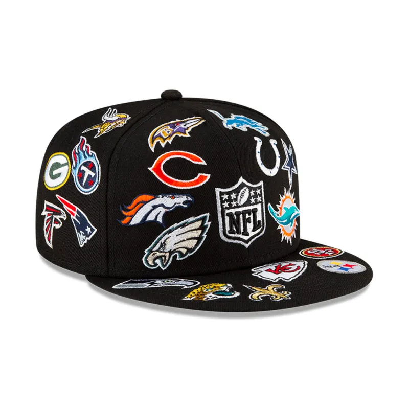 New Era Polyester Baseball Caps Unisex Black-2