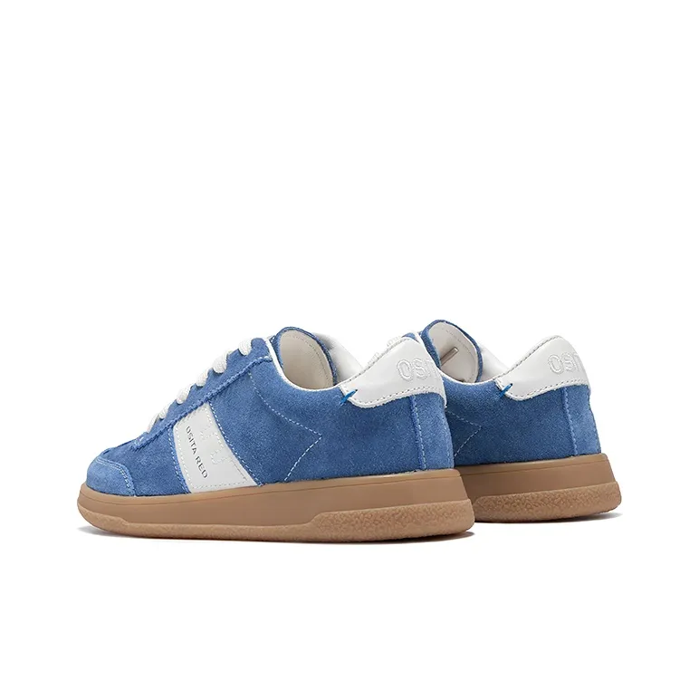 OSITA RED Low Top Skateboard Shoes Women's Blue-5