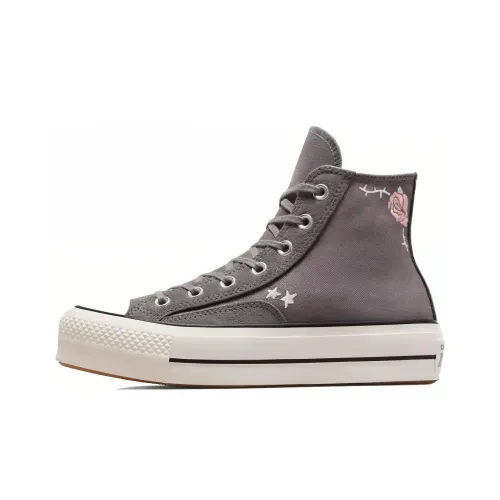 Converse Chuck Taylor All Star Ctas Lift Hi Anti Slip Wear Resistant High Top Canvas Shoes Unisex Brown