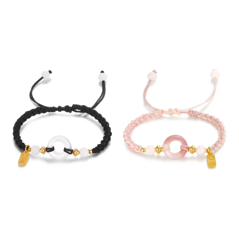 MIDNIGHT MOMENT Chalcedony Jade Bracelets Unisex-2