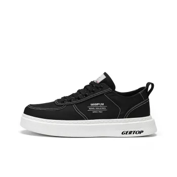 GERTOP Breathable Support Height Increasing Low Top Skateboard Shoes Men's