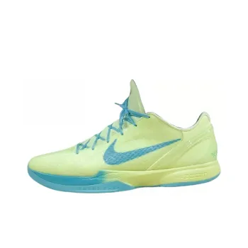 Nike Zoom Kobe 6 Protro PE Slip Resistant Low Top Basketball Shoes Men's Green Blue