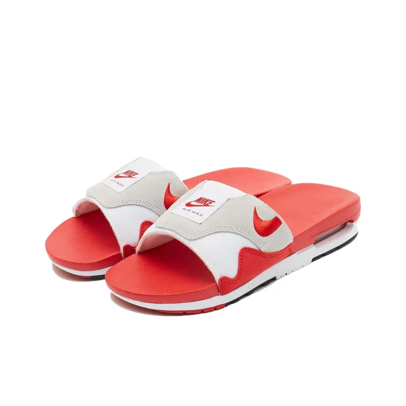 Nike Air Max 1 Slide White University Red-2