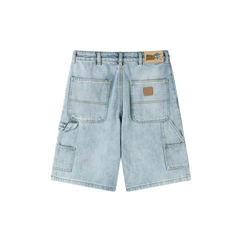 MIND ERROR Denim Shorts Unisex-1