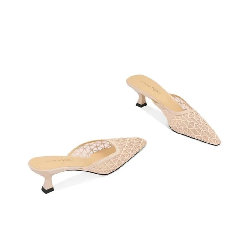 JESSICA SOPHIA Abrasion Resistant Slip Resistant Wrap toe Slippers Women's Black-8