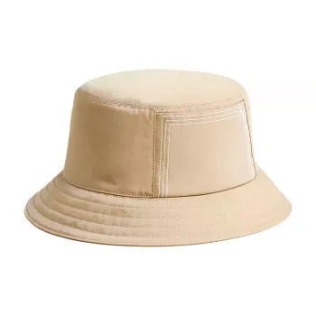 HERMES Cotton Canvas Bucket Hats Men's Umber