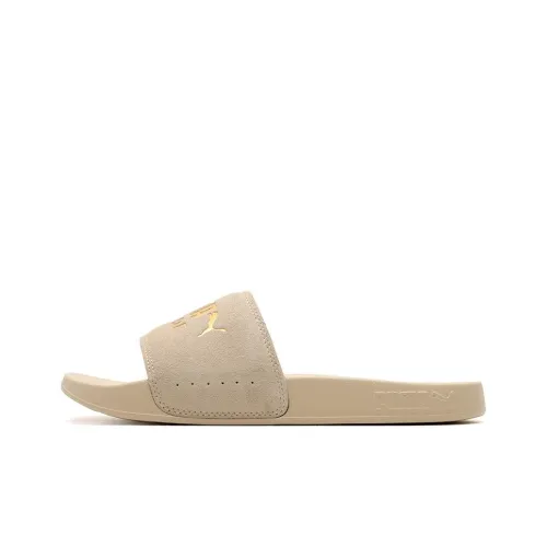 PUMA Leadcat 2.0 Slide Slippers Unisex Off White - Gold